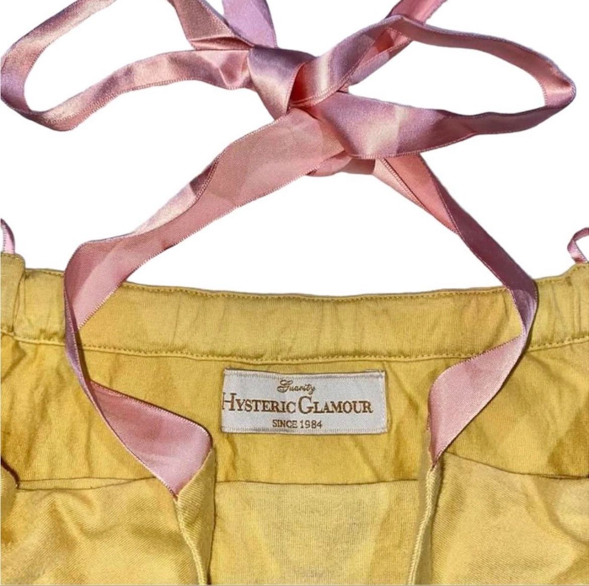 Hysteric Glamour Hysteric Glamour tie up top with pink