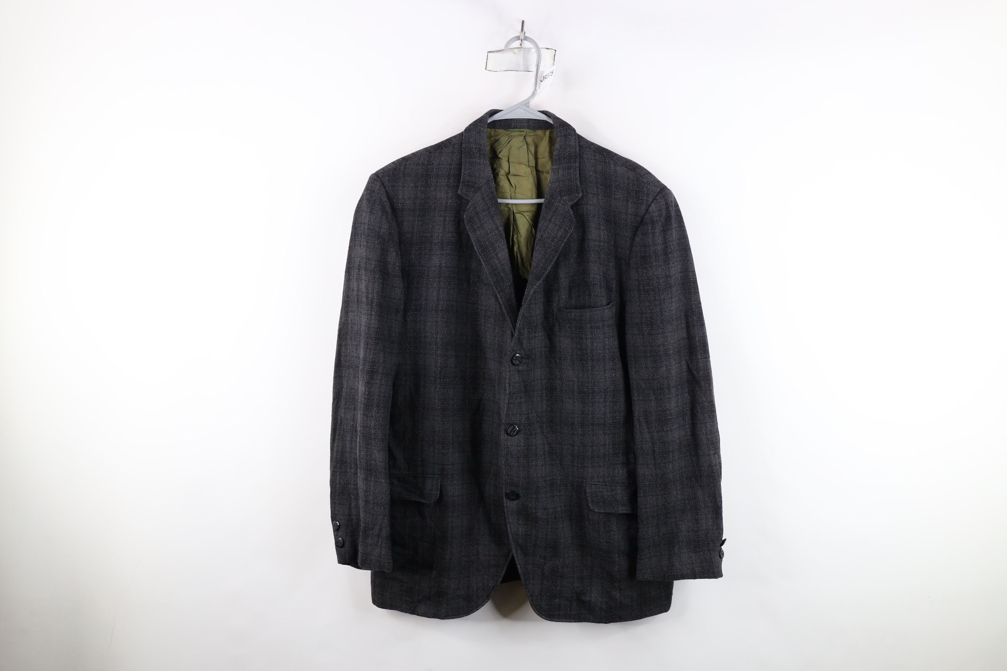 Vintage 50s 60s Rockabilly Blazer Suit Coat Jacket Plaid USA