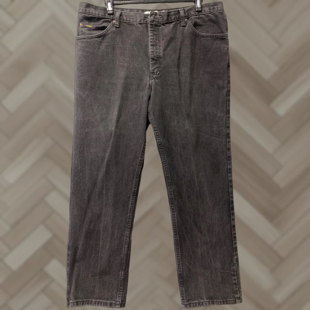 Lee Lee Jeans Motorcycle Pants Safety Gear Sz 42X30/ 101-49 Jeans Regular 42 Faded Black Biker Motorcycle Mens Womens Unisex 5-Pocket Denim Cotton Size 28" / US 6 / IT 42 - 1 Thumbnail