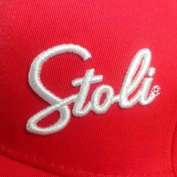 Vintage VINTAGE Stoli Liquor Flat Brim Cap Men One Size Red Embroidered Snapback Liquor Spirits Bartending Size ONE SIZE - 3 Thumbnail