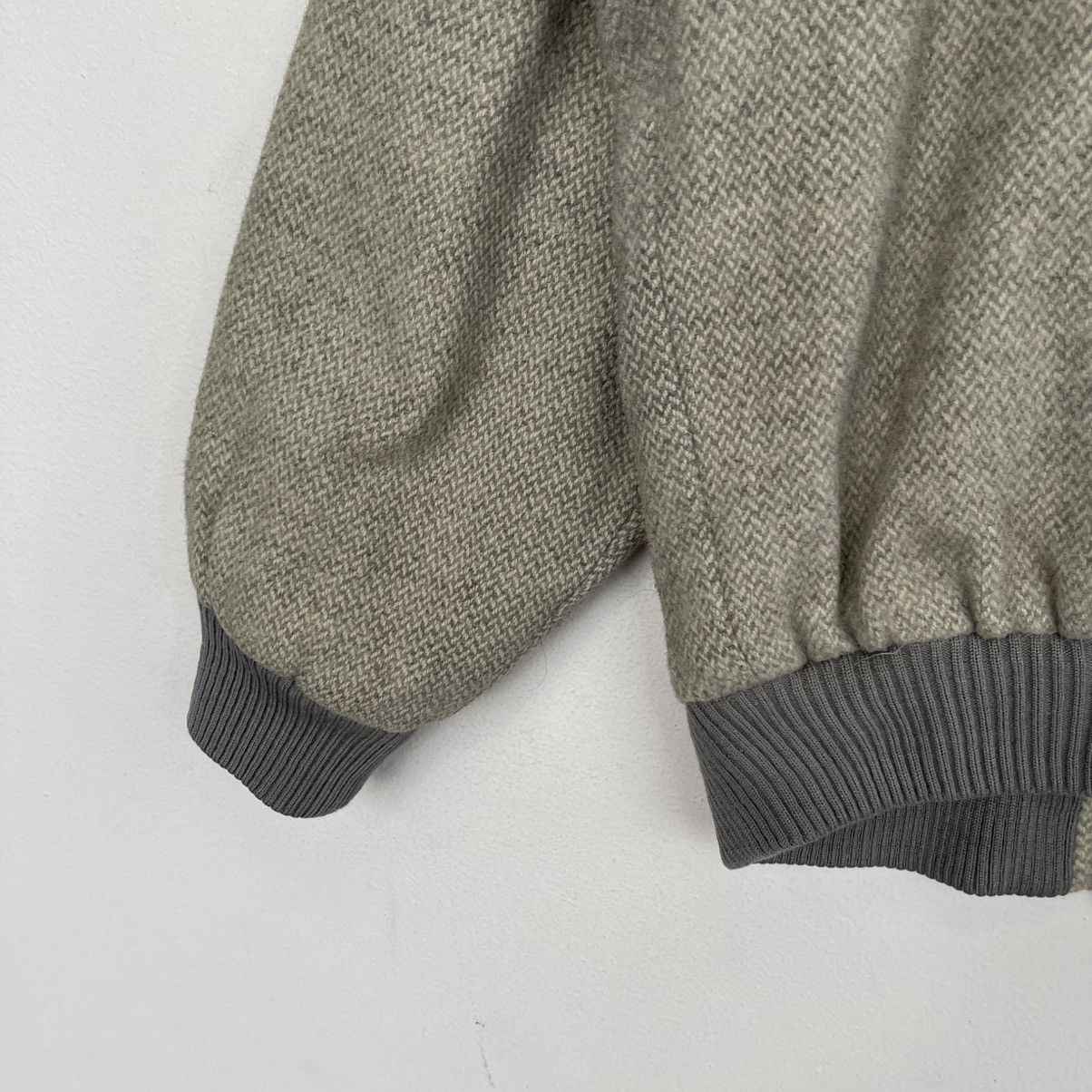 London Fog Vntage London Fog Wool Herringbone Bomber Jacket Size US M / EU 48-50 / 2 - 12 Thumbnail
