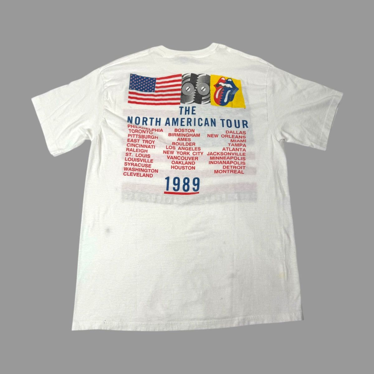 The Rolling Stones × Vintage Vintage 1980s The Rolling Stones tour tee Size US XL / EU 56 / 4 - 2 Thumbnail