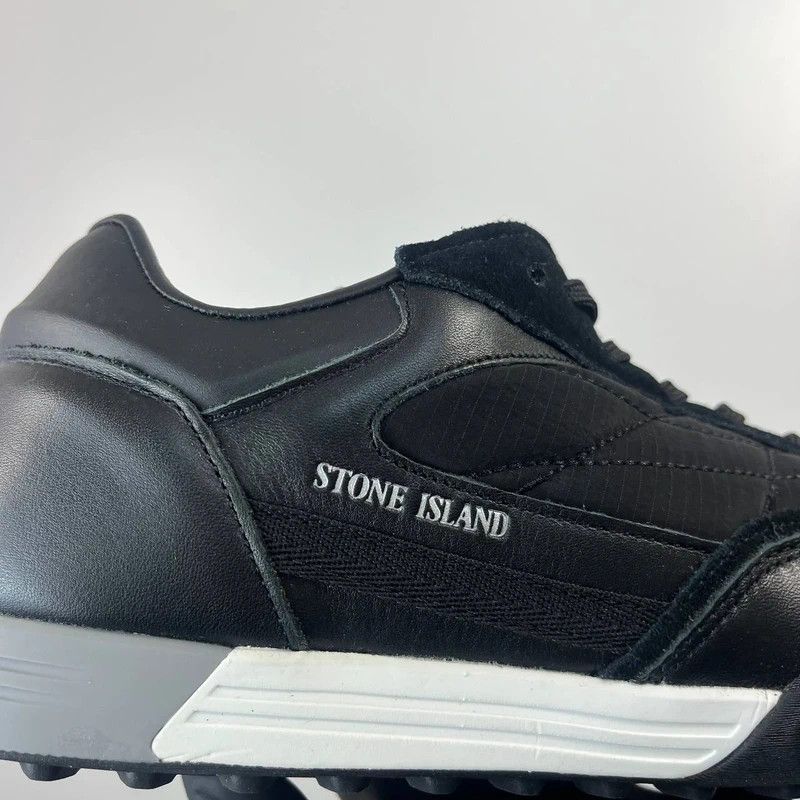 Stone Island Stone Island Sneakers Black Leather Shoes Mens Size 43 Size US 10 / EU 43 - 7 Thumbnail