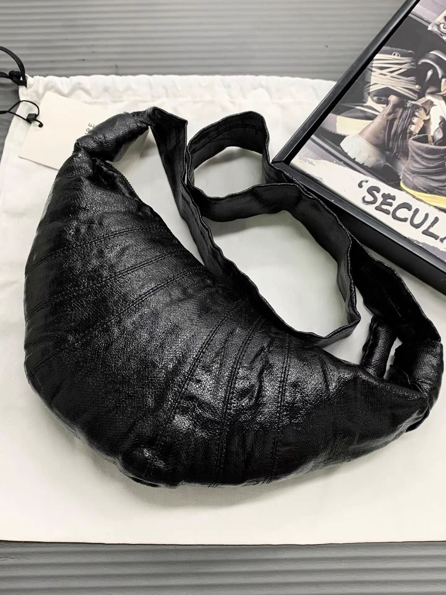 Lemaire Lemaire Small Black Croissant Bag K34 Size ONE SIZE - 1 Thumbnail