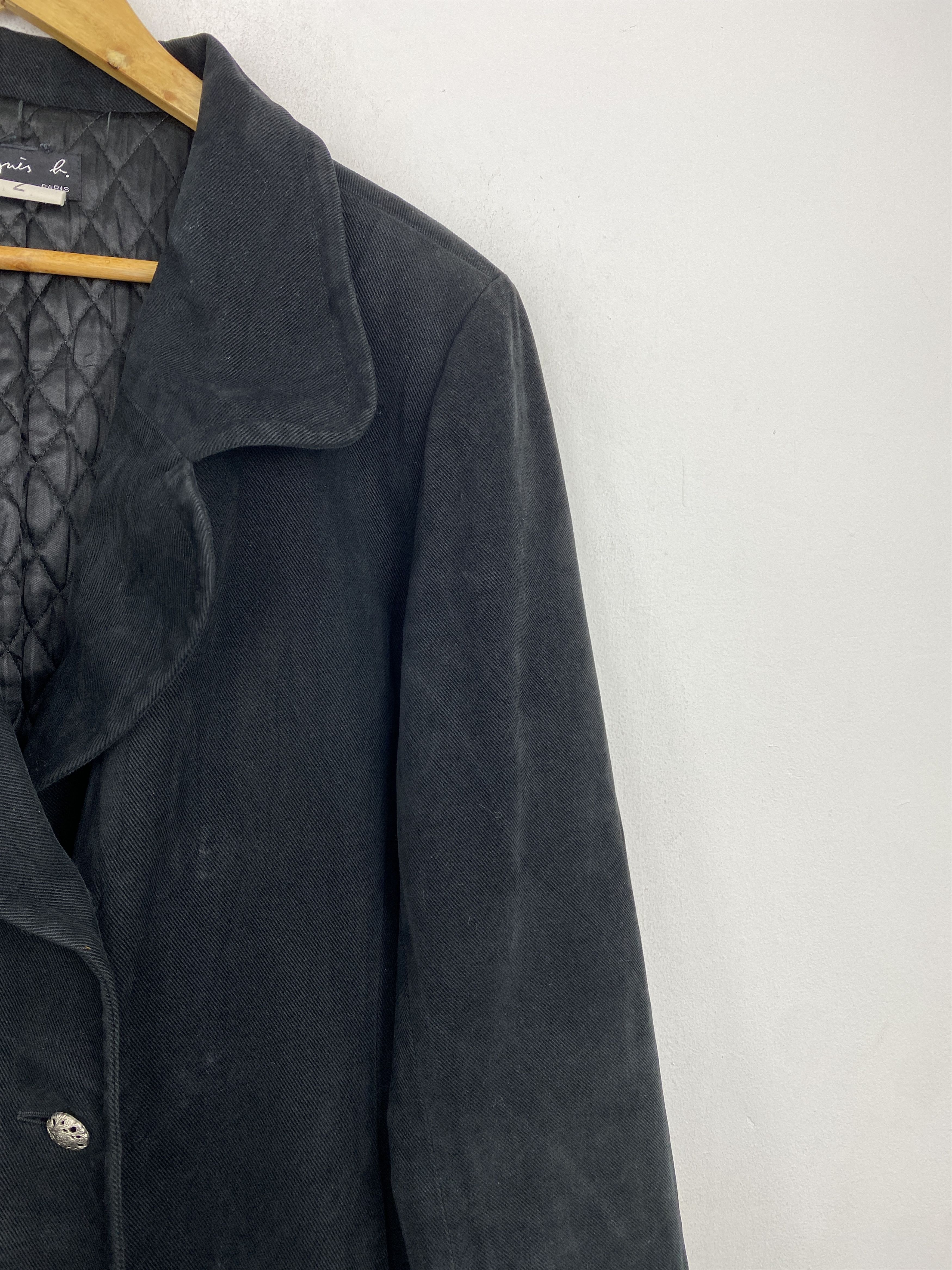agnes b. Agnes B Paris Long Coat Black Made in France MJ0106Z Size US M / EU 48-50 / 2 - 13 Thumbnail