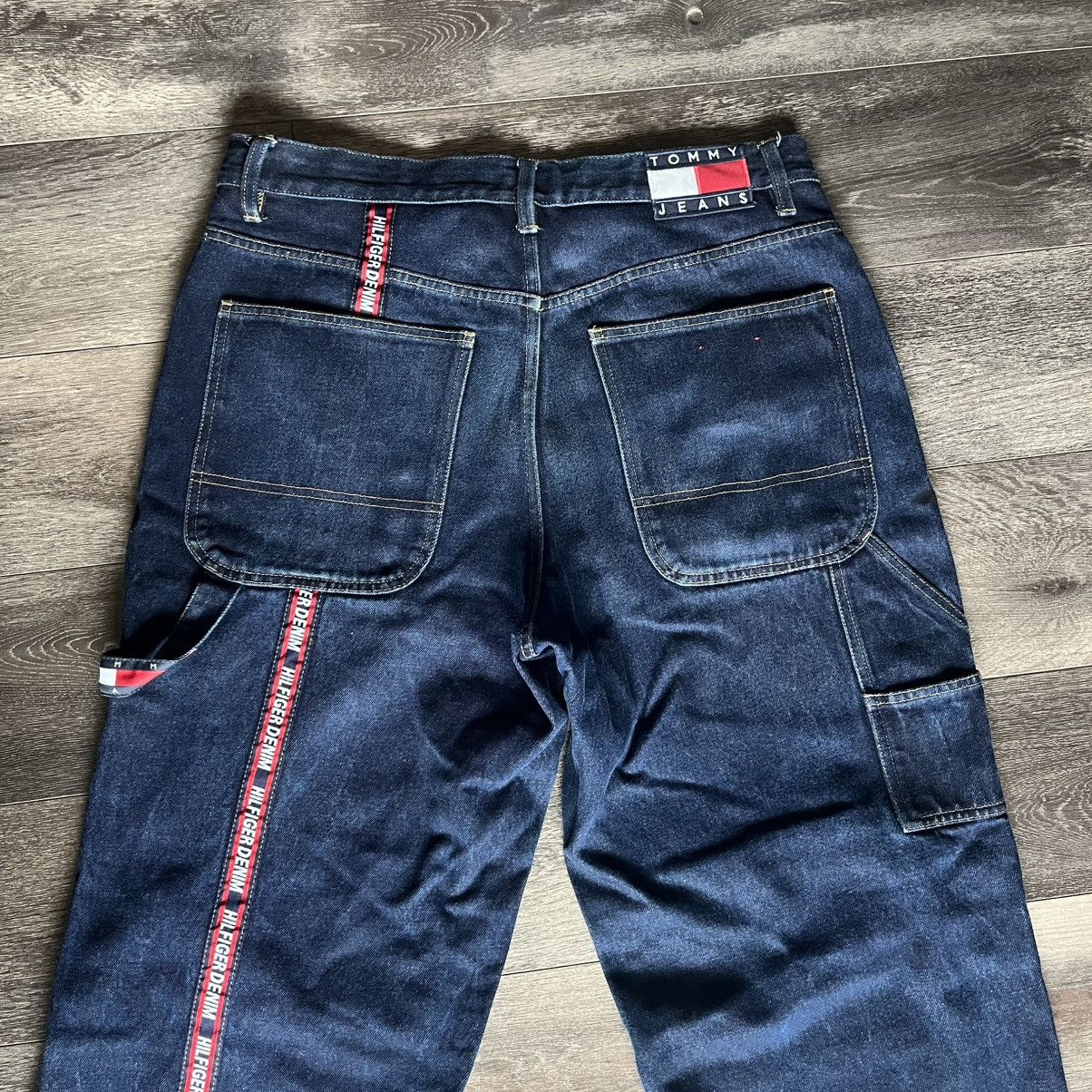 Tommy Jeans Vintage 90s Tommy Hilfiger Denim Jeans Baggy Carpenter 34x32 Size US 34 / EU 50 - 3 Thumbnail