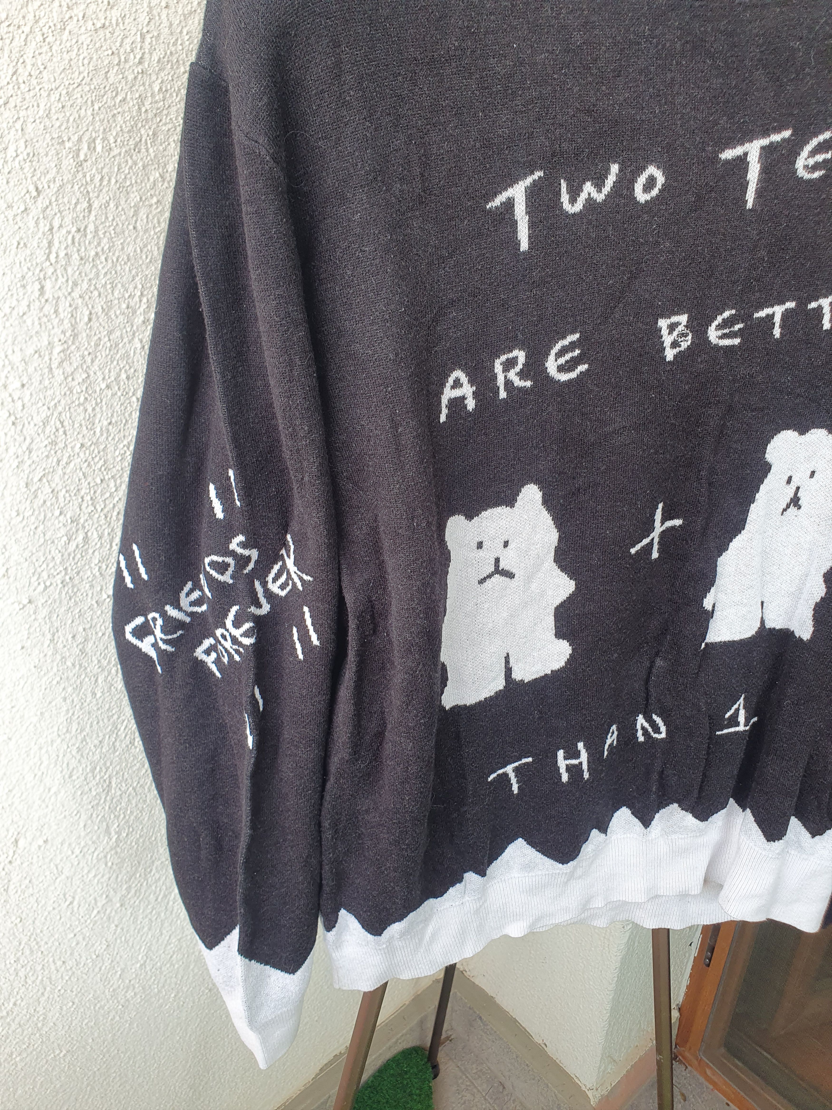 Teddy Fresh Teddy Fresh Two Teds Are Better Than One Sweater sz XL Size XL / US 12-14 / IT 48-50 - 7 Thumbnail
