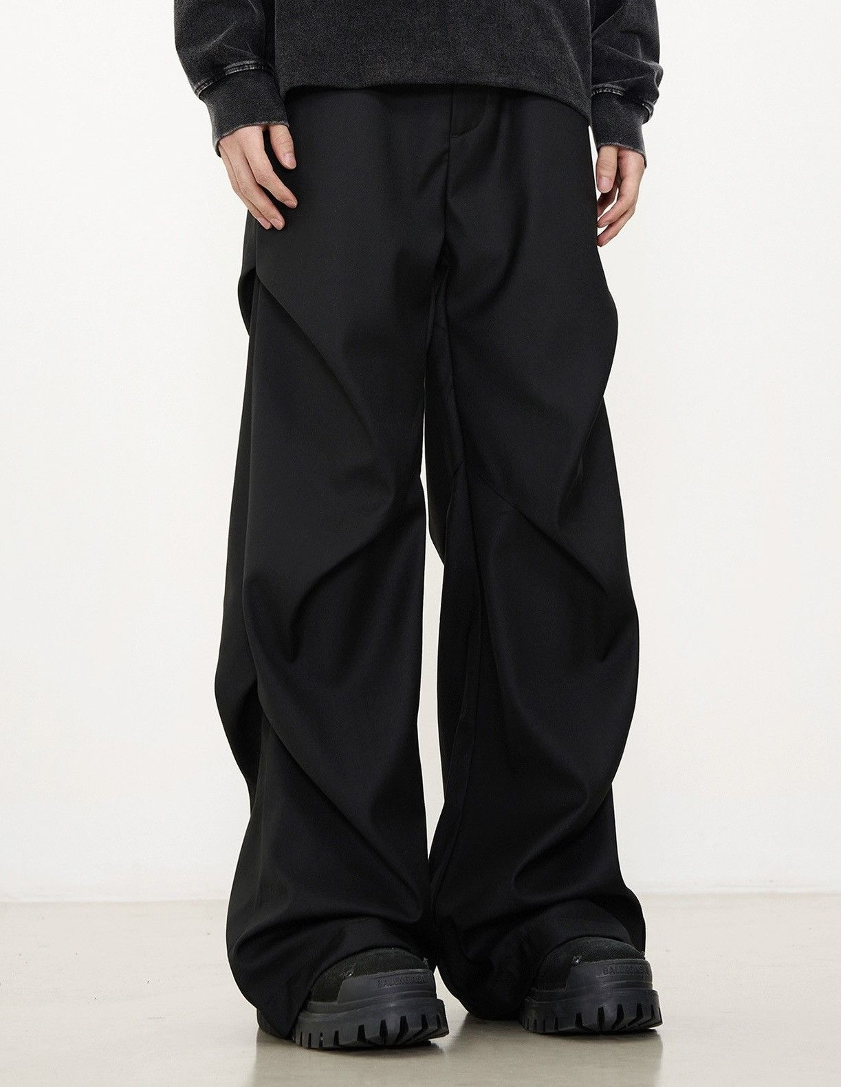 Japanese Brand × Vintage Outdoor retro cleanfit ruched pleated flared pants Size US 34 / EU 50 - 6 Thumbnail