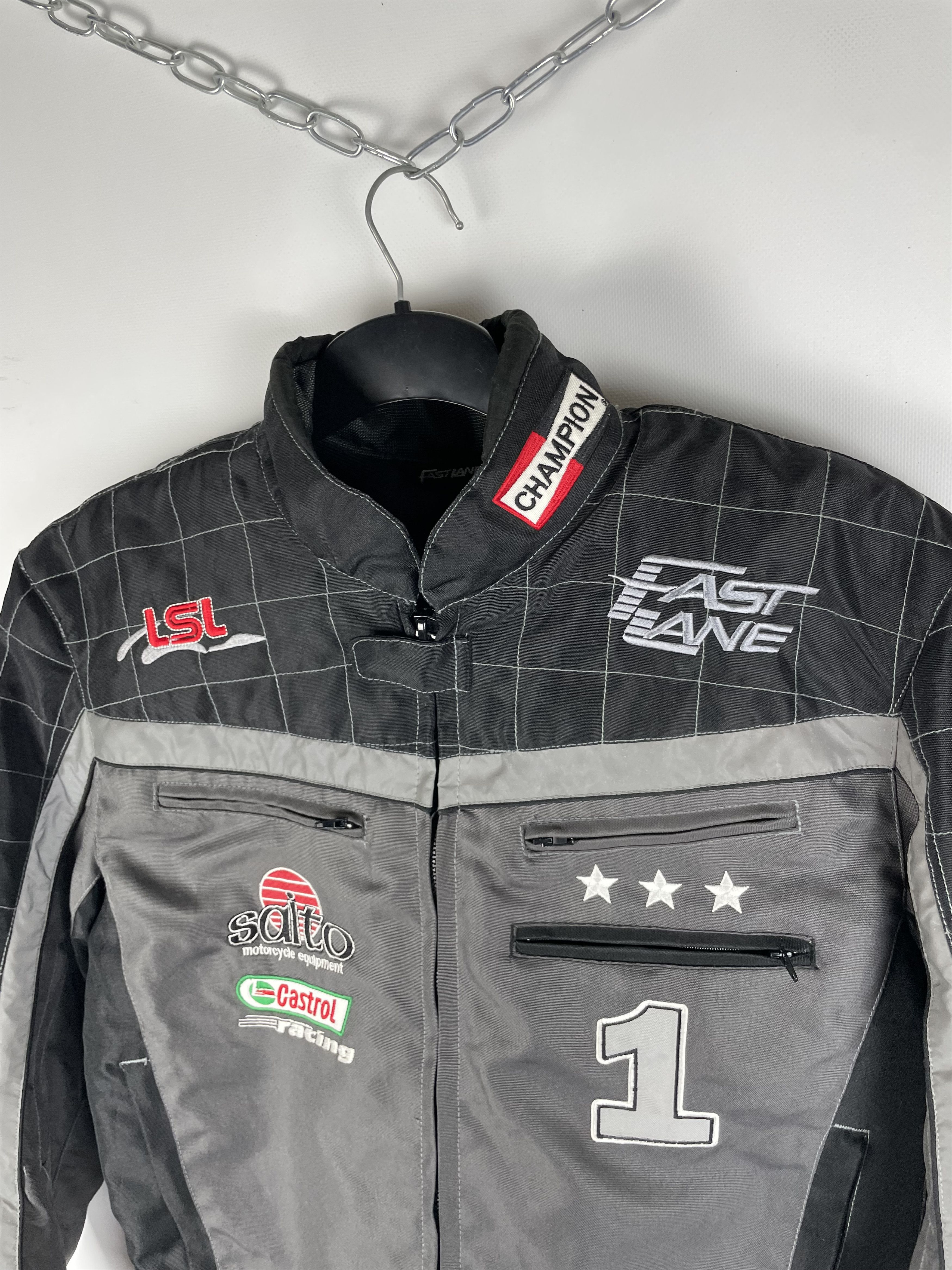Japanese Brand Fast Lane Racing Jacket Big Logo Vintage Team Size US S / EU 44-46 / 1 - 5 Thumbnail