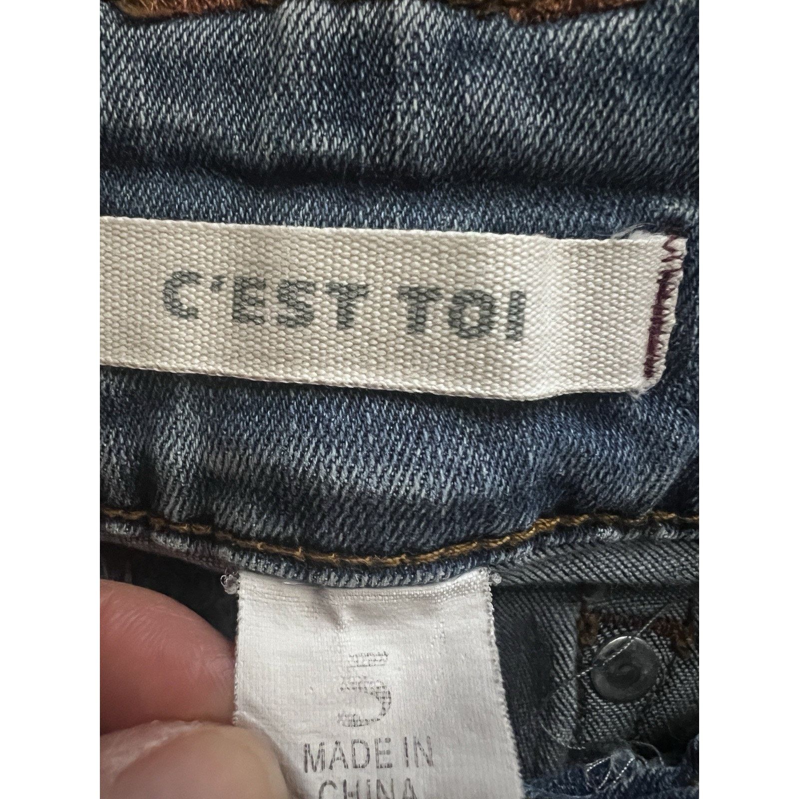 Vintage Distressed Skinny Jeans Womens 5 Stretch Relaxed 25x28 Size 25" / US 0 / IT 36 - 5 Thumbnail