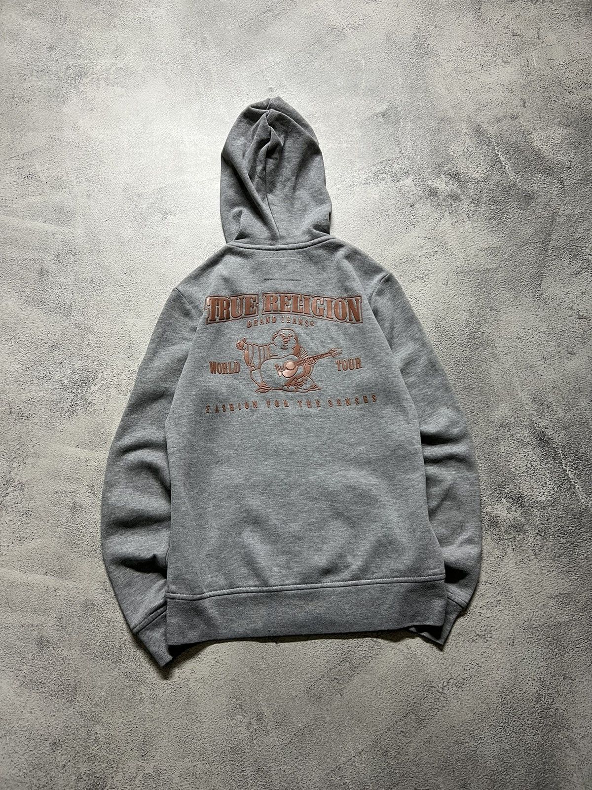 True Religion × Vintage Vintage True Religion Big Logo Hoodie Zip Up Japan 00’s Size XS / US 0-2 / IT 36-38 - 1 Thumbnail