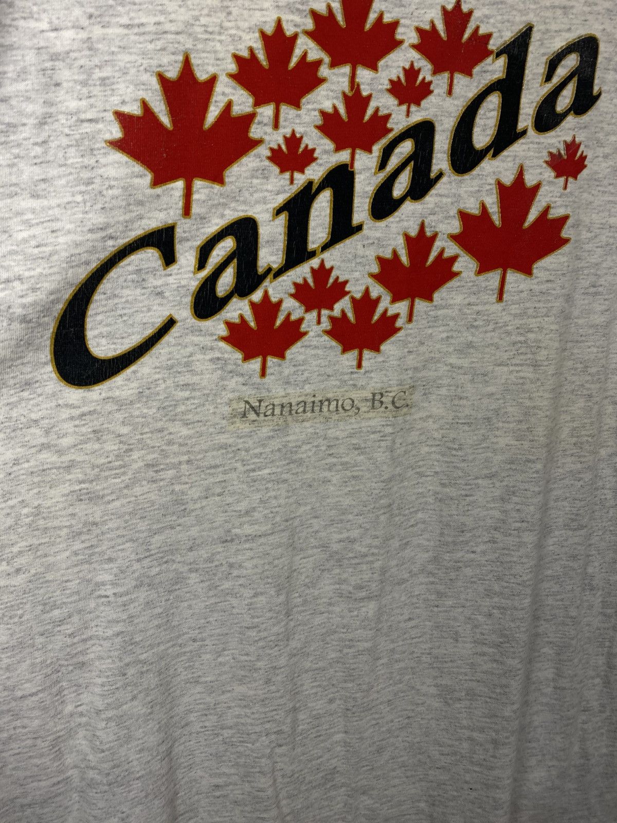 Vintage 🇨🇦Vintage 90s T-Shirt Canada Nanaimo B.C. Big Logo Tee🇨🇦 Size US XXL / EU 58 / 5 - 6 Thumbnail