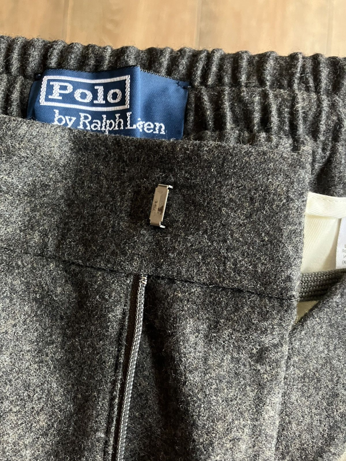 Polo Ralph Lauren × Ralph Lauren Ralph Lauren pleated wool flannel trousers Size 34R - 7 Thumbnail