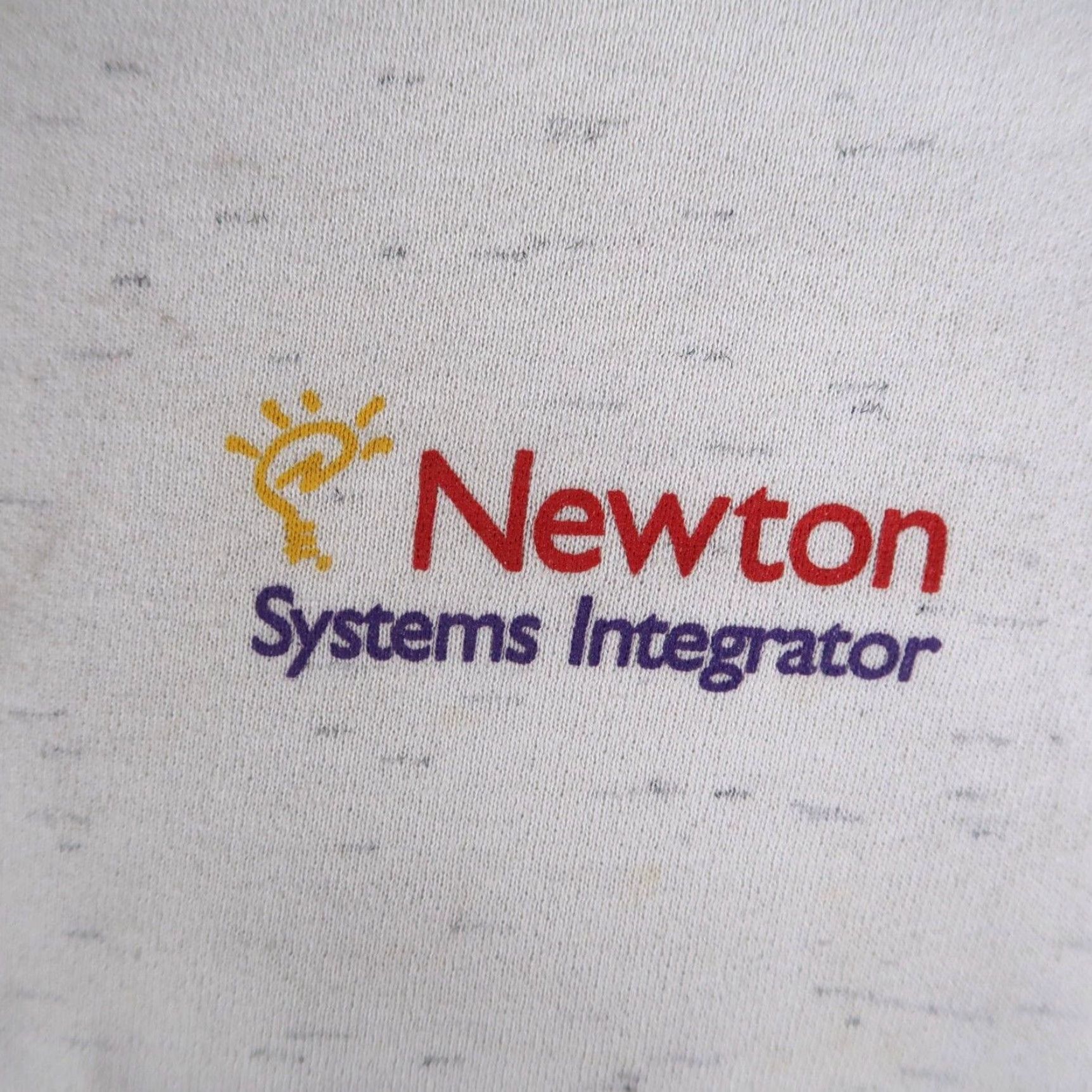 Vintage VINTAGE 90s Tech Computer Vertical Newton System Crewneck Sweatshirt L Gray Cotton Blend Logo Men Shirt/Good condition Size US L / EU 52-54 / 3 - 4 Thumbnail