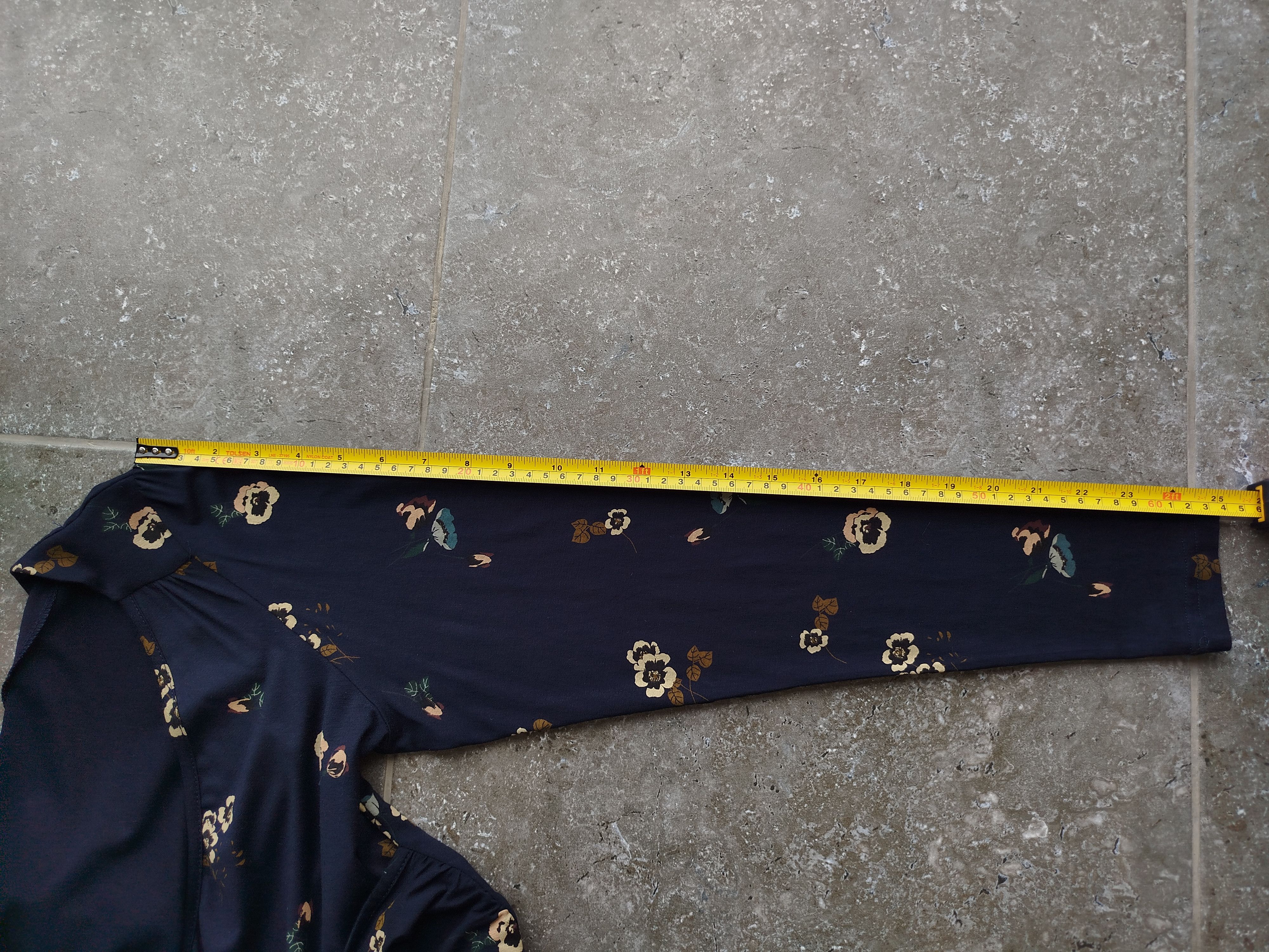 Hysteric Glamour VIVE MARIA Dress Midi Floral Wrap Romantic Navy Size M Size M / US 6-8 / IT 42-44 - 14 Thumbnail