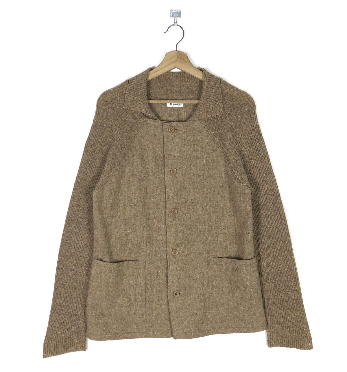 Issey Miyake RARE🔥AW2012 ISSEY MIYAKE PLANTATION WOOL KNIT LIGHT JACKET Size M / US 6-8 / IT 42-44 - 1 Thumbnail