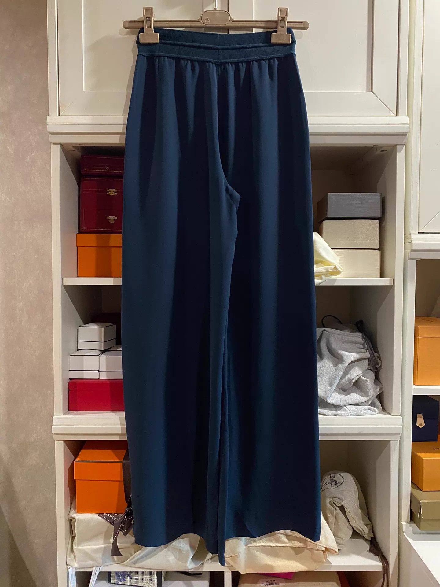 Loro Piana Loro Piana Classic Wide Leg Trousers Size 38 Size 26" / US 2 / IT 38 - 2 Thumbnail