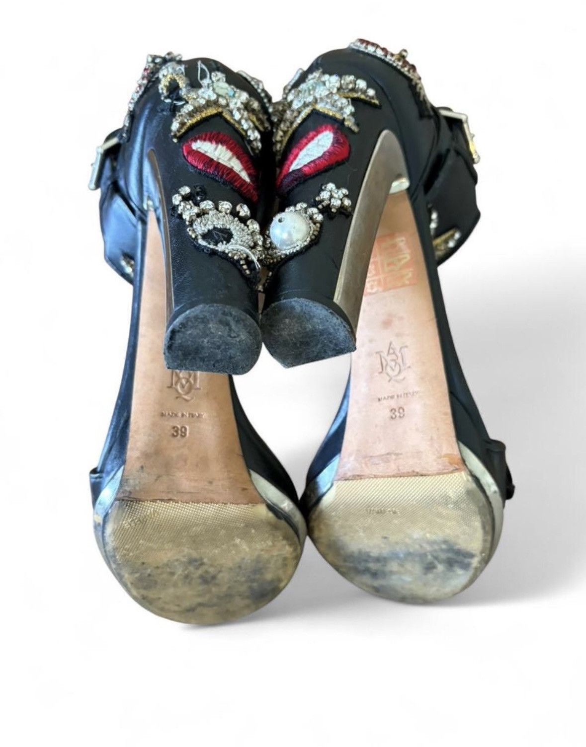 Alexander McQueen Rare Alexander McQueen Embroidered Obsession Heels Size US 8.5 / IT 38.5 - 8 Thumbnail