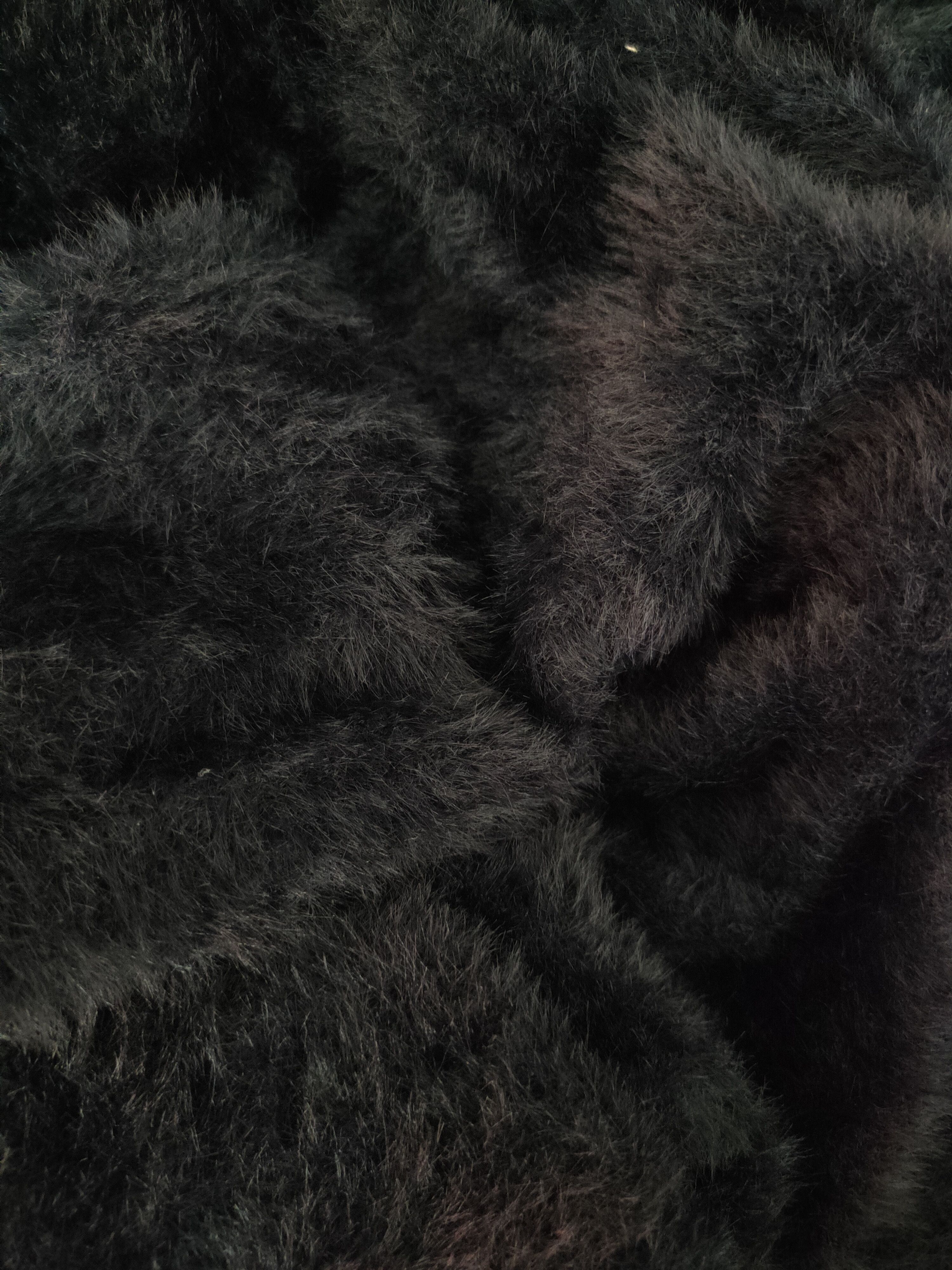 Homespun Knitwear Libby&Rose Black Fur Mohair Knitwear Cardigan #S1980 Size M / US 6-8 / IT 42-44 - 10 Thumbnail