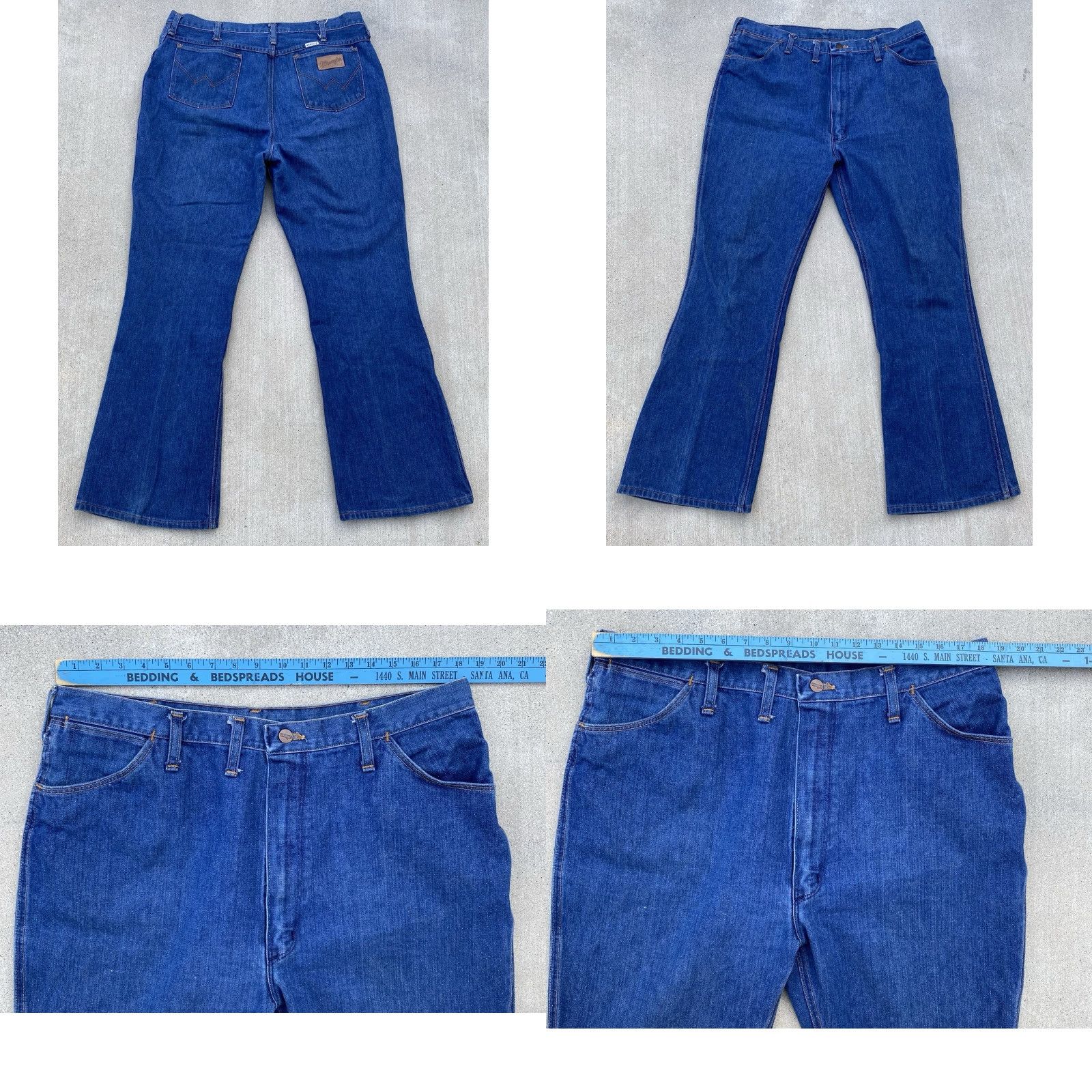 Wrangler VINTAGE Wrangler Jeans Mens 42 Regular 32.5 Inseam 5-Pocket Denim Blue Zip IDEAL Cowboy Size US 42 / EU 58 - 10 Thumbnail
