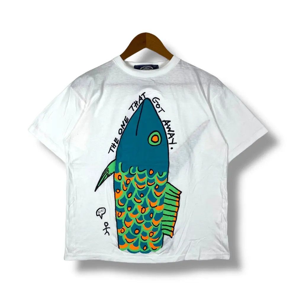 Vintage Vintage 90's ART OF TRAVEL The One That Got Away Graphic Tee Size US M / EU 48-50 / 2 - 1 Thumbnail