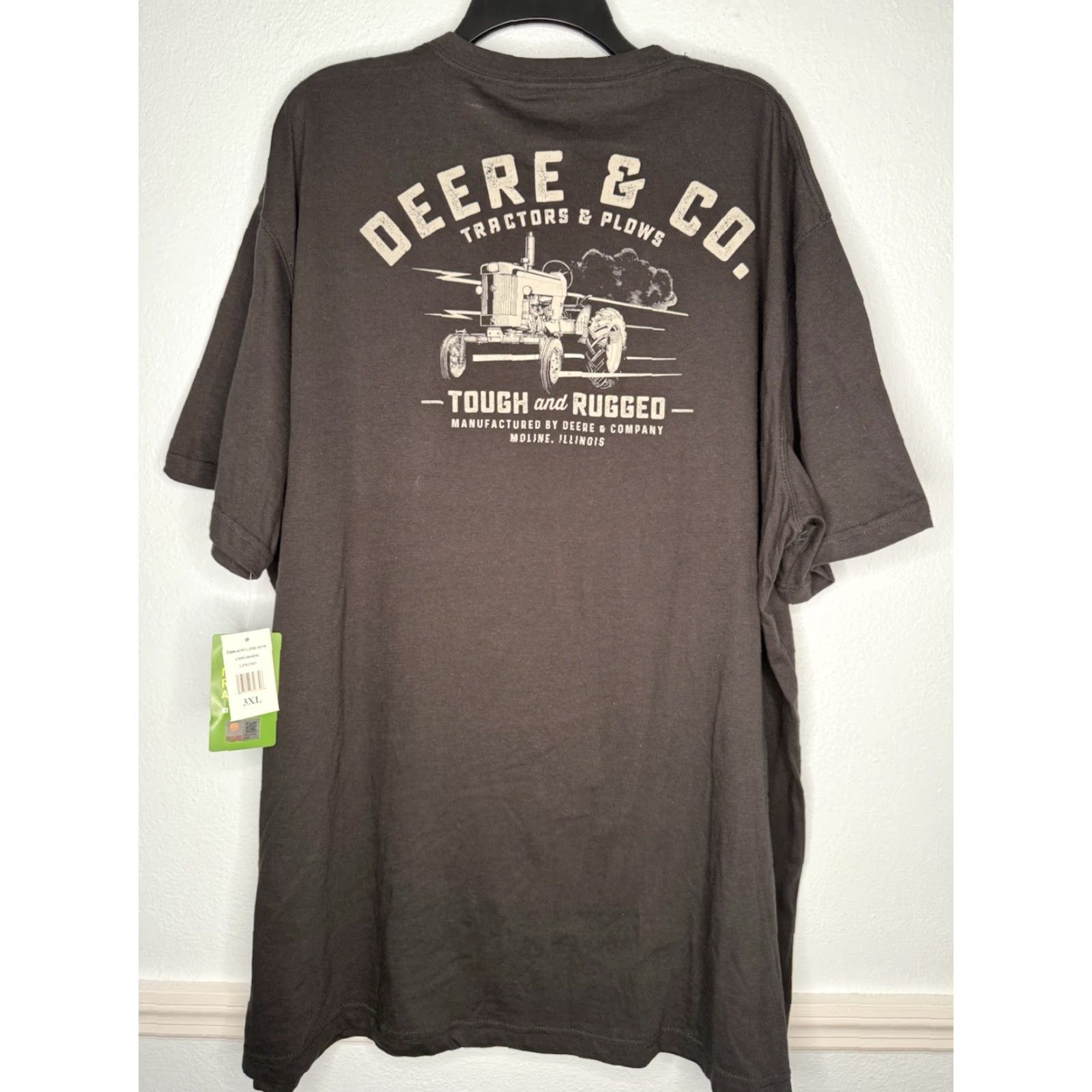John Deere John Deere T Shirt Mens 3XL Black Logo Short Sleeve Crew Neck NWT Antiques Farming Vintage? Size US XXL / EU 58 / 5 - 2 Thumbnail