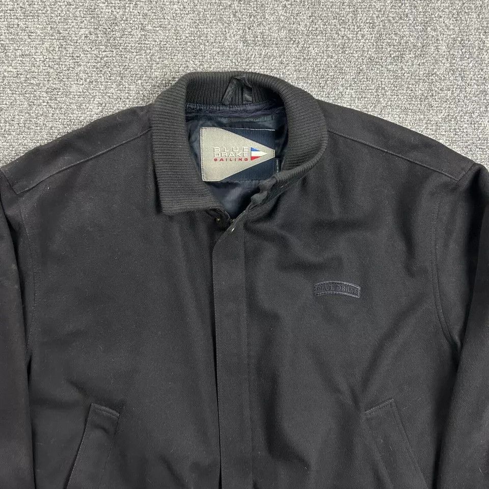 Other Blue Drake Sailing Jacket Mens Large Full Zip Bomber Wool Size US L / EU 52-54 / 3 - 2 Thumbnail