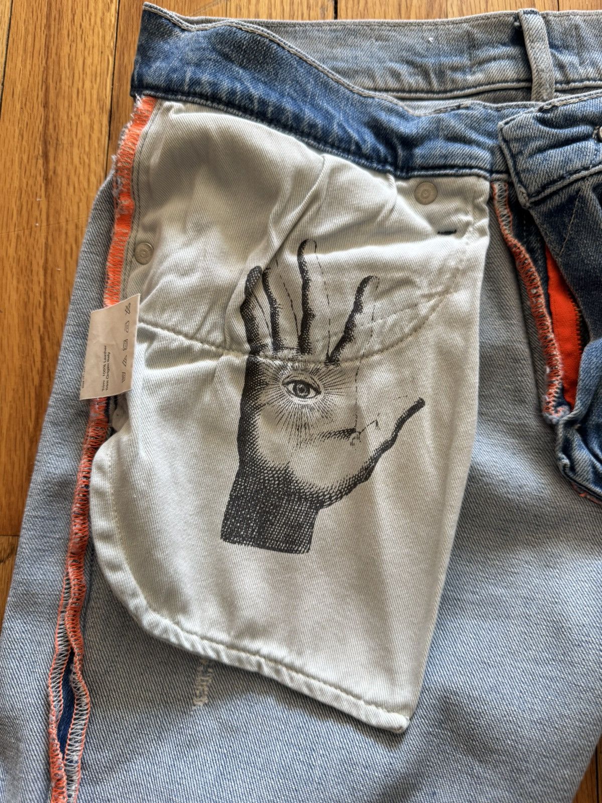 Ovadia & Sons Ovadia & Sons Distressed Slim Fit Denim Men’s Size 32x32 Size US 32 / EU 48 - 14 Thumbnail