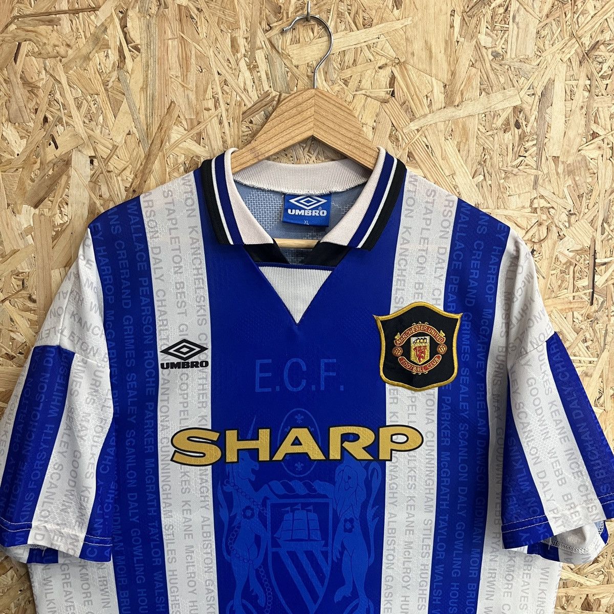 Umbro Vintage Manchester United 95-96 Umbro Football Jersey Shirt Size US XL / EU 56 / 4 - 3 Thumbnail