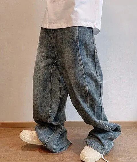 Japanese Brand Y2K Washed Blue Wave Jeans Unisex Size US 30 / EU 46 - 4 Thumbnail