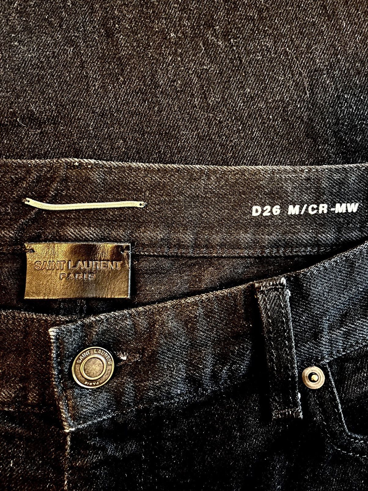 Saint Laurent Paris Saint Laurent Paris, Carrot Denim Pants in Black, D-26 34 Size US 34 / EU 50 - 5 Thumbnail