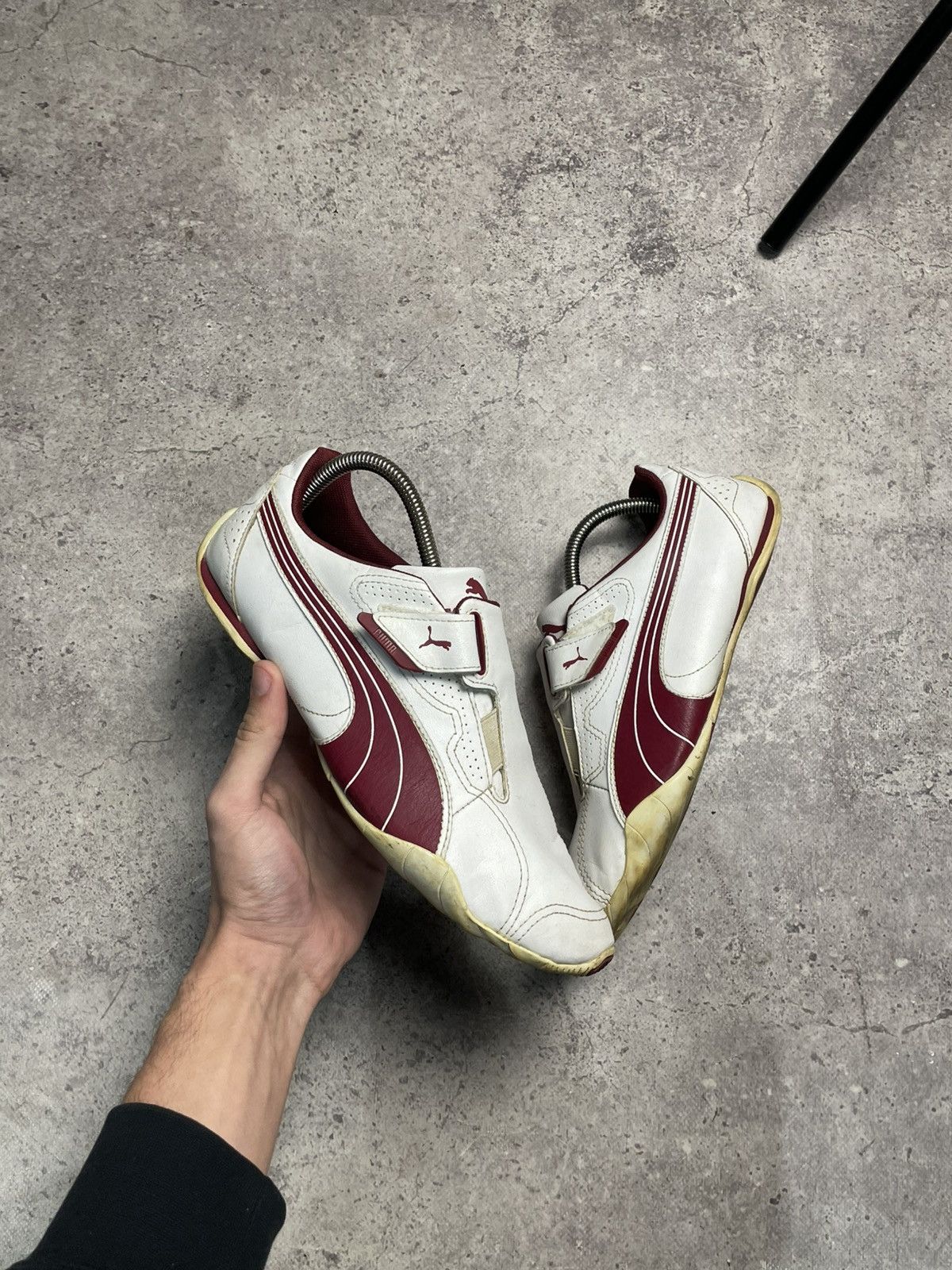 Puma Puma Vintage Burgundy/White Leather Shoes Size US 9 / EU 42 - 2 Thumbnail