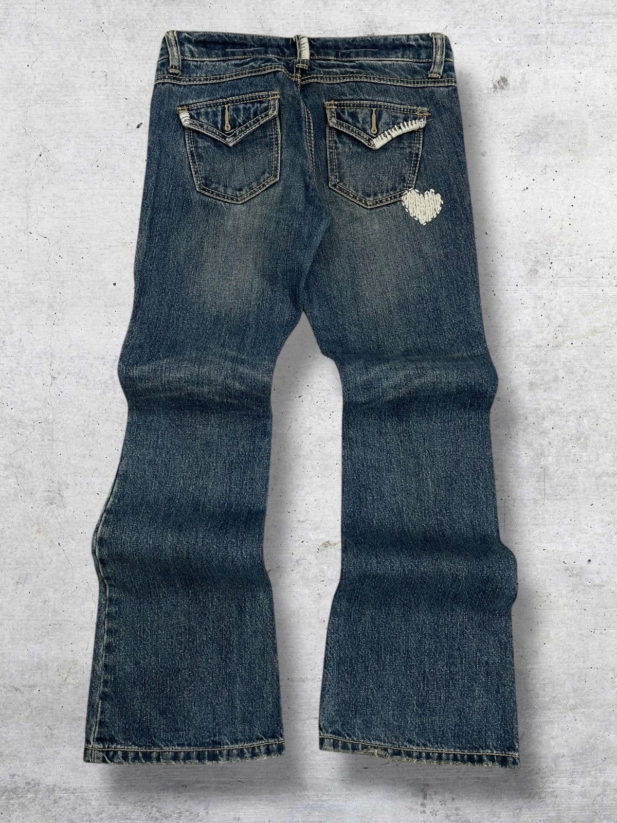 semanticdesign VINTAGE SEMANTIC DESIGN OG JAPAN DESIGNER FLARE RIPPED DENIM Size US 30 / EU 46 - 8 Thumbnail