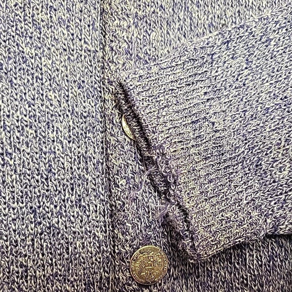 Vintage VINTAGE ColumbiaKnit Thunderbird Cardigan Mens M Blue All Wool Knit Button USA Size US M / EU 48-50 / 2 - 7 Thumbnail