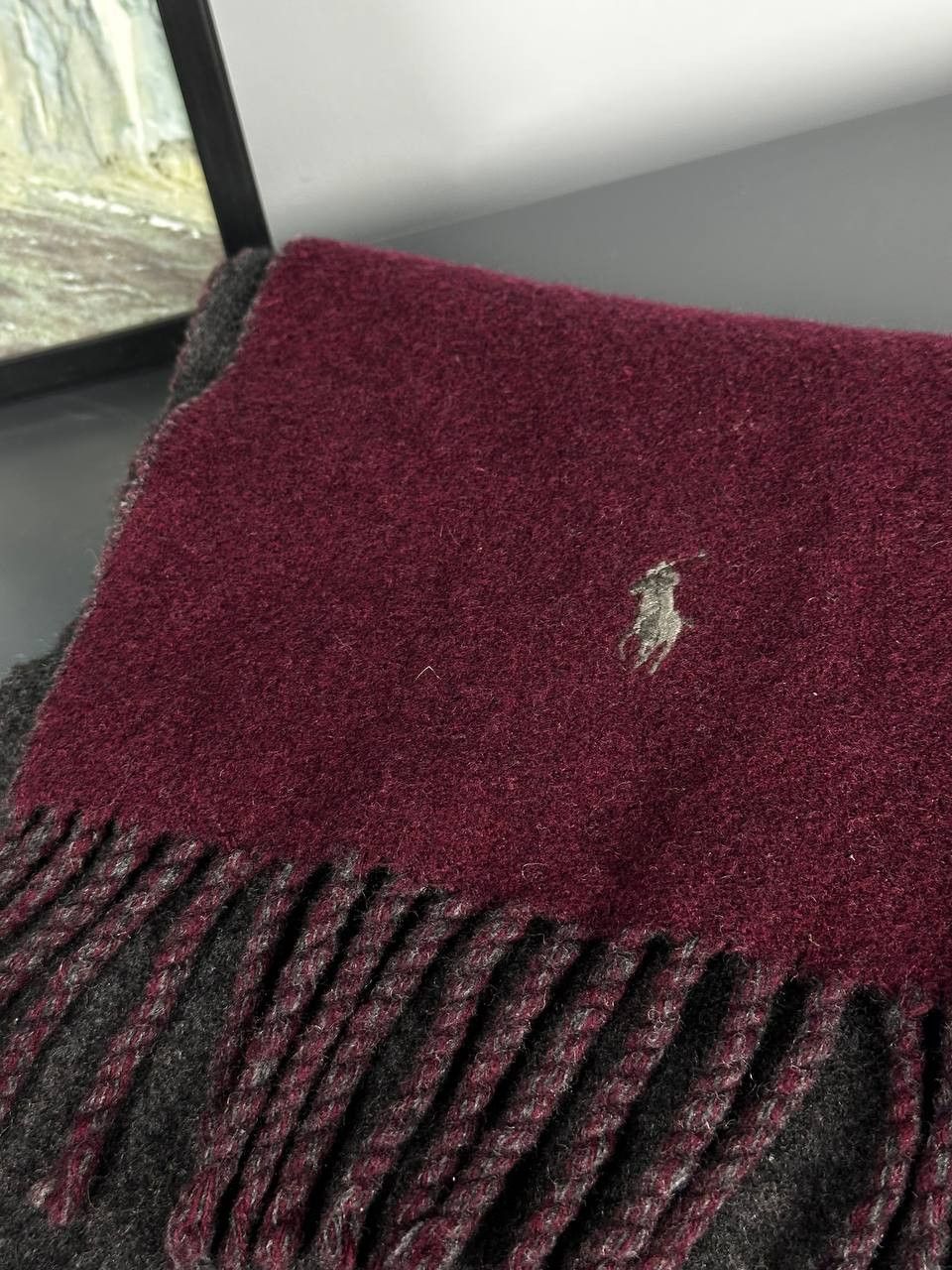 Polo Ralph Lauren × Vintage Polo Ralph Lauren Wool Scarf Muffler Neckwear Size ONE SIZE - 3 Thumbnail