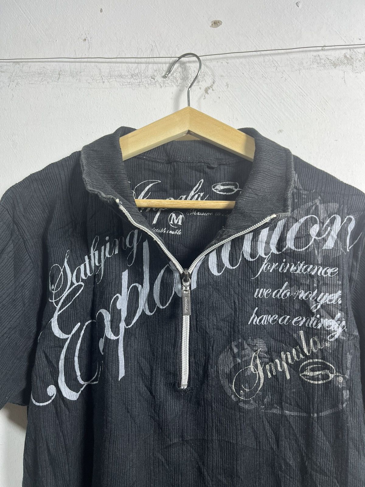 Japanese Brand IMPALA Y2K DESIGN HALF ZIPPER Size US M / EU 48-50 / 2 - 2 Thumbnail