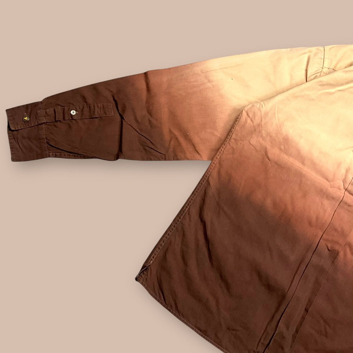 OG2000's Bape Gradient Brown L/S Button up Shirt