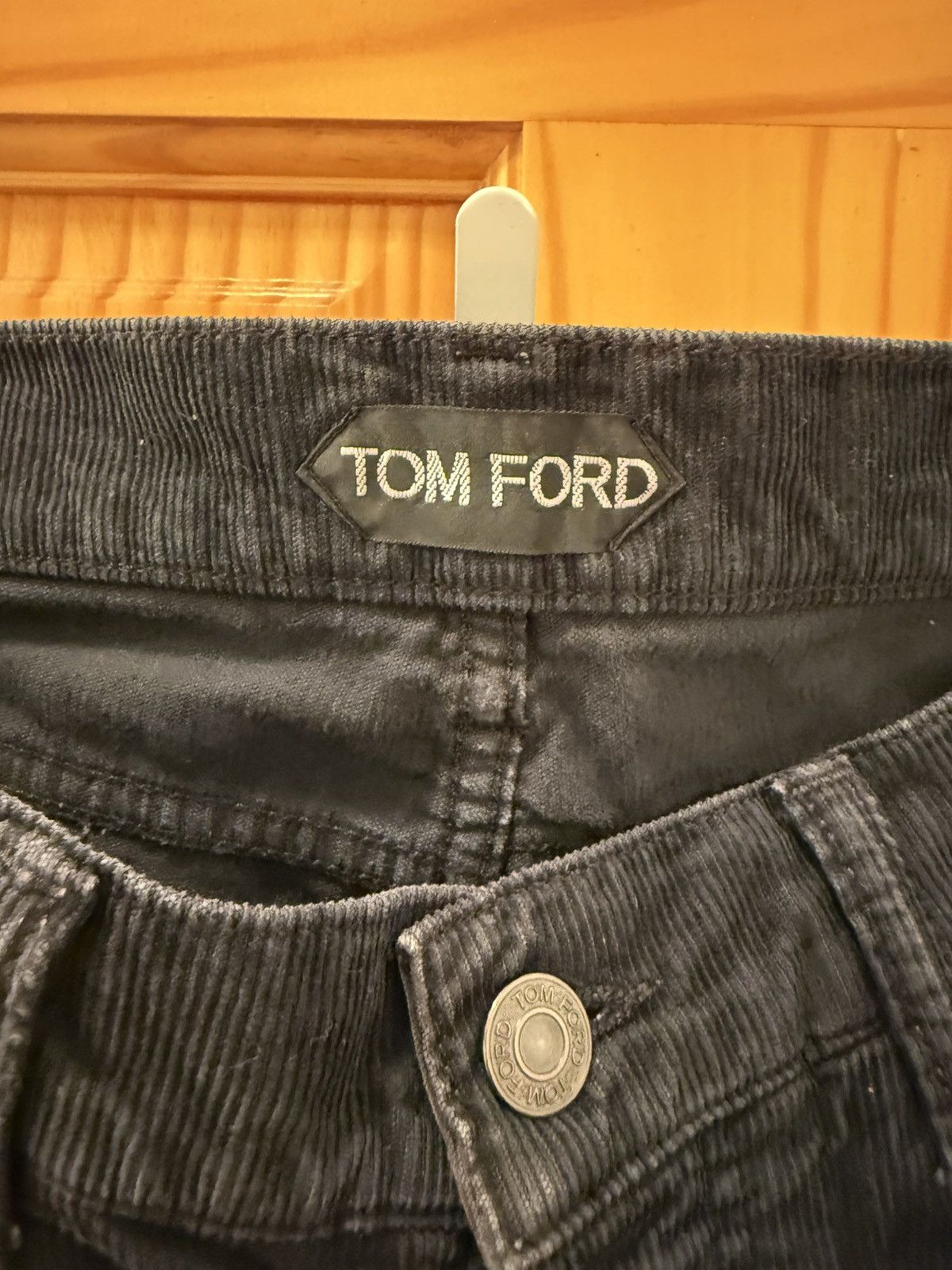 Tom Ford TF black corduroy pants Size US 33 - 2 Thumbnail