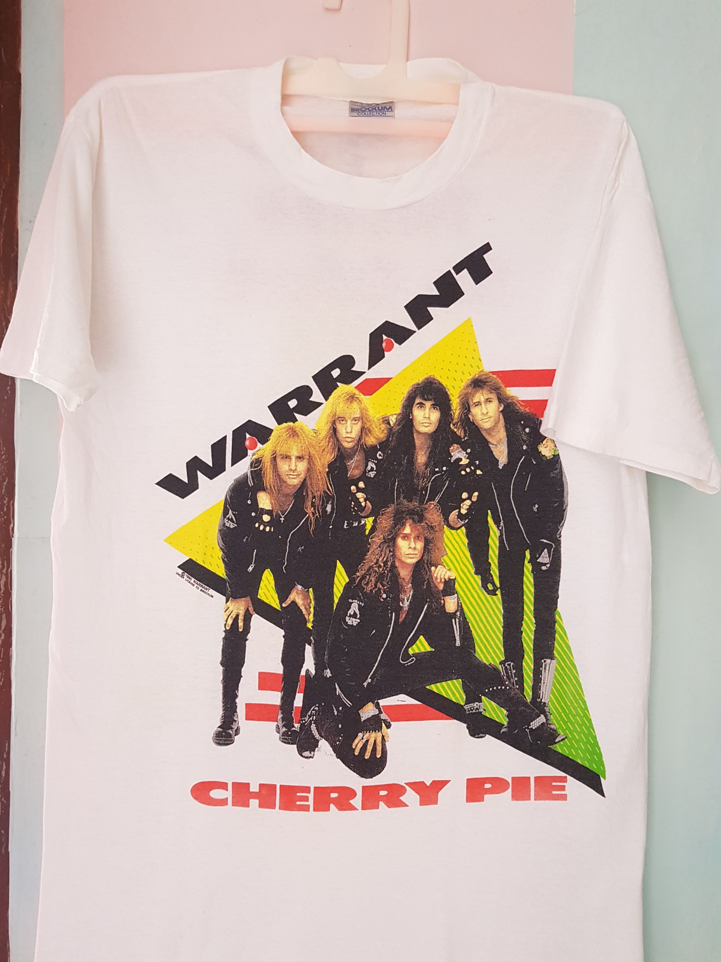 Band Tees RARE! 90`S WARRANT VINTAGE ROCK BAND T-SHIRT Size US XL / EU 56 / 4 - 1 Thumbnail