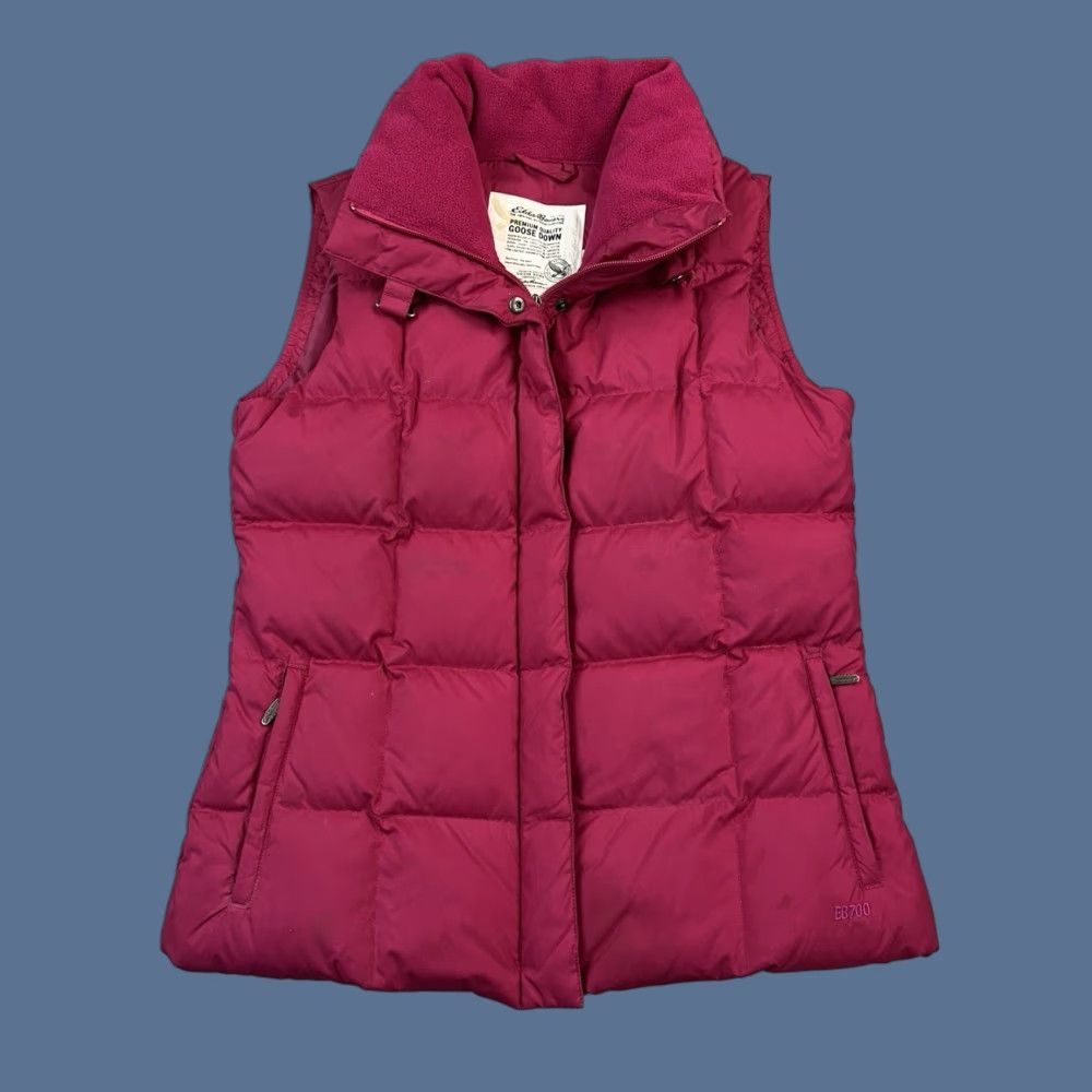 Eddie Bauer Eddie Bauer Vest Women's Small Pink 700 Fill Premium Goose Down Quilted Puffer Size S / US 4 / IT 40 - 1 Thumbnail