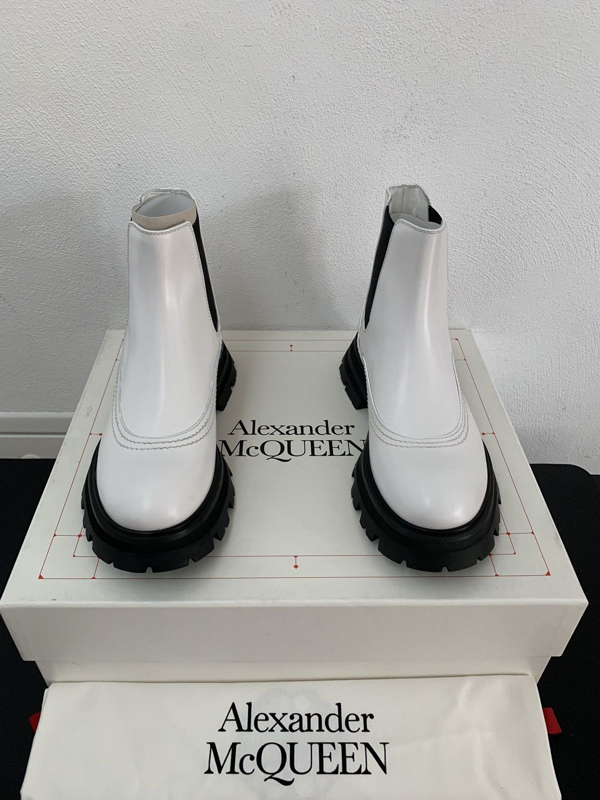 Alexander McQueen Alexander McQueen Leather Boots Size US 7.5 / IT 37.5 - 8 Thumbnail
