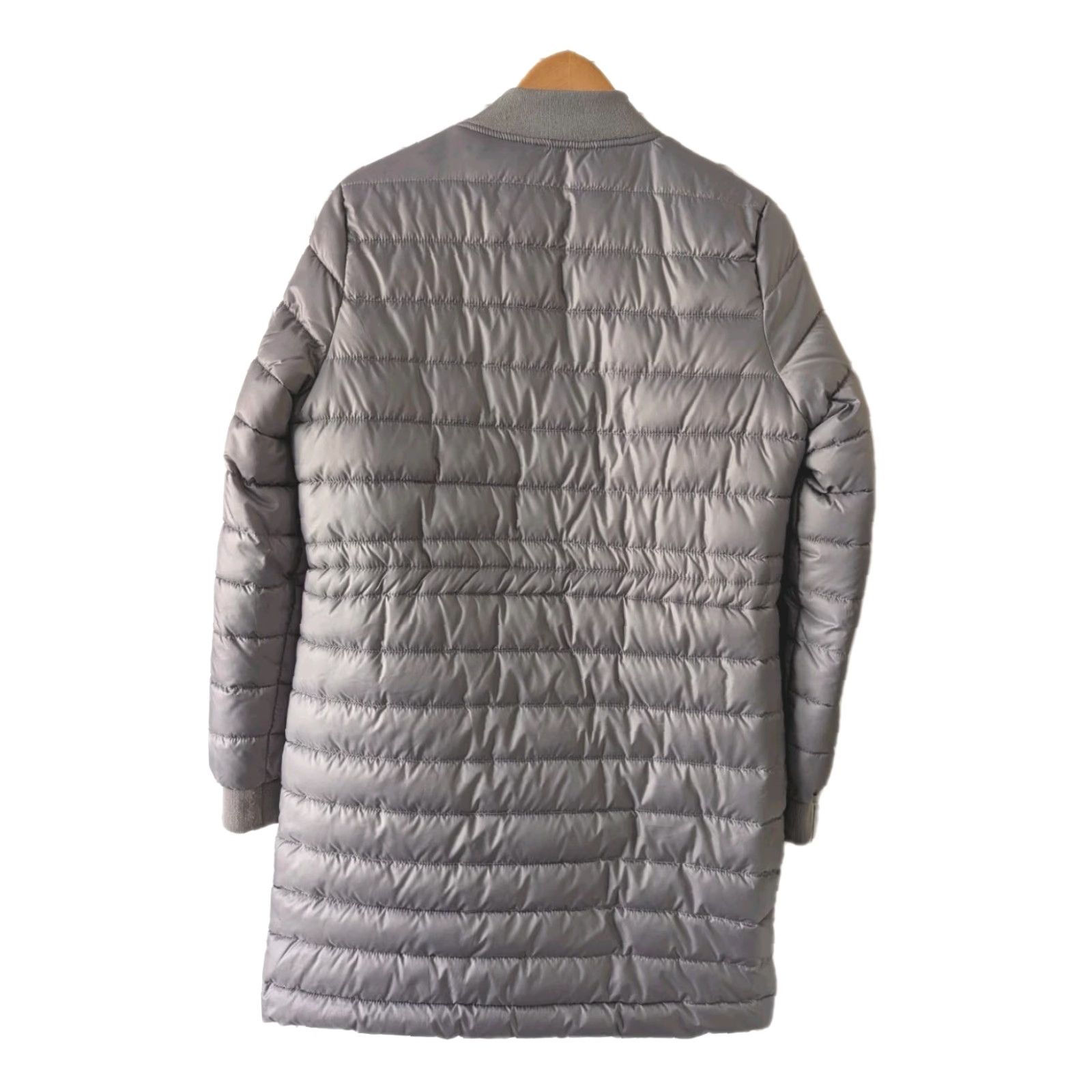 Kenneth Cole KENNETH COLE Womens Coat M Gray Puffy Lined Knee Length Zipup Pockets Mockneck Size M / US 6-8 / IT 42-44 - 2 Thumbnail