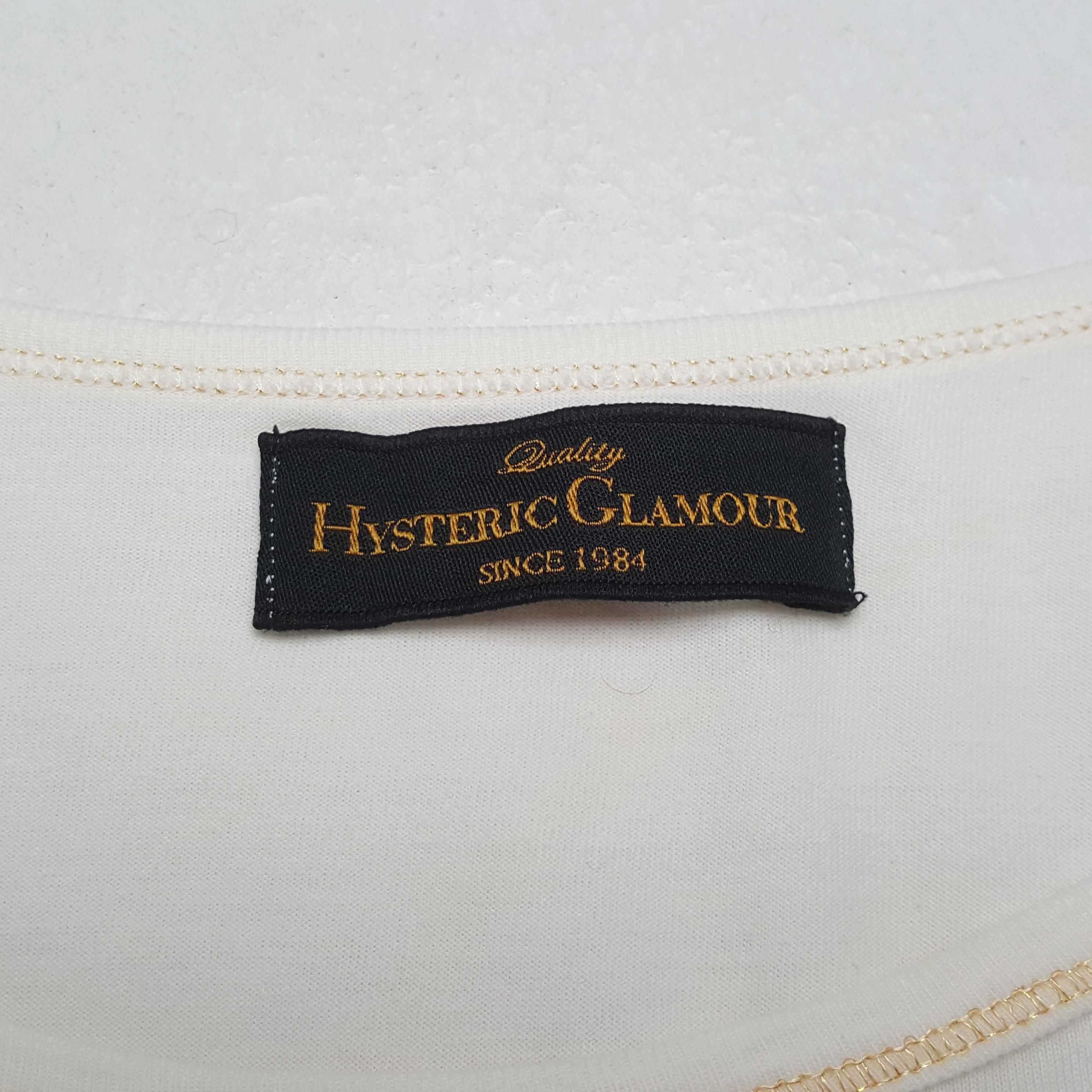 Hysteric Glamour Vintage Hysteric Glamour Japanese Brand T-Shirt C301N33 Size S / US 4 / IT 40 - 6 Thumbnail