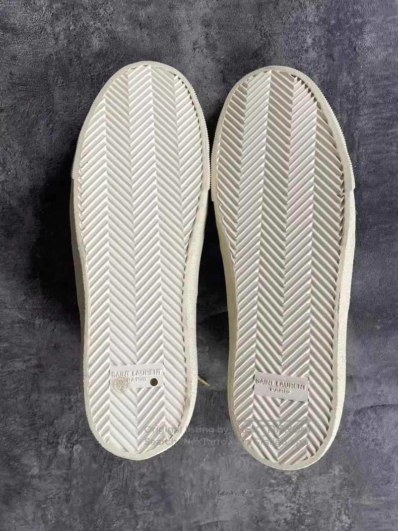 Saint Laurent Paris Saint Laurent Paris Chessboard Patchwork Canvas Shoes Size US 9 / EU 42 - 6 Thumbnail