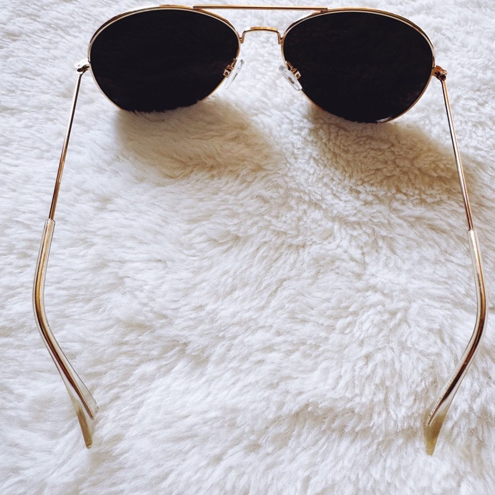 Other Francine Gold W/ Mirrored Lenses Aviator Sunglasses Size ONE SIZE - 10 Thumbnail
