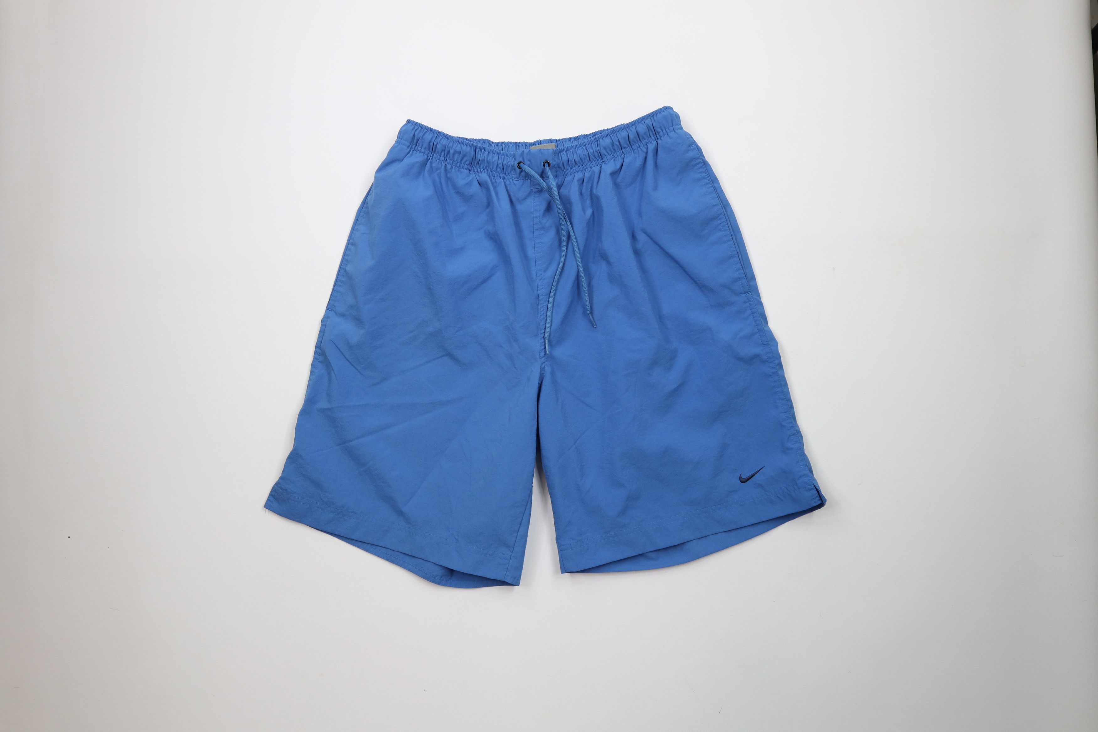 Nike × Vintage Vintage Nike Travis Scott Mini Swoosh Lined Shorts Blue Size US 36 / EU 52 - 1 Thumbnail
