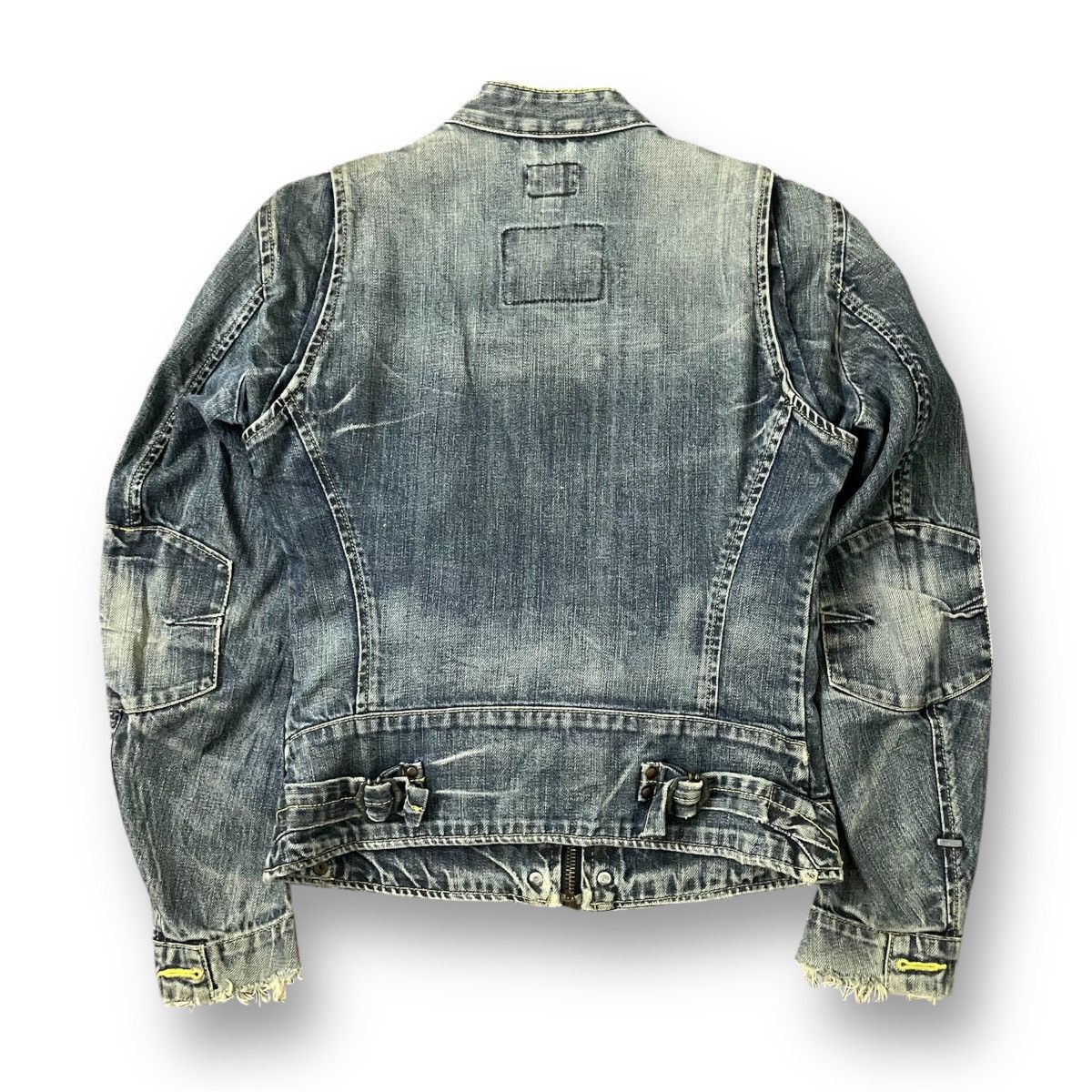 If Six Was Nine × Le Grande Bleu (L.G.B.) 🔥 NEED GONE 🔥Gstar biker denim raw jacket Size S / US 4 / IT 40 - 2 Thumbnail