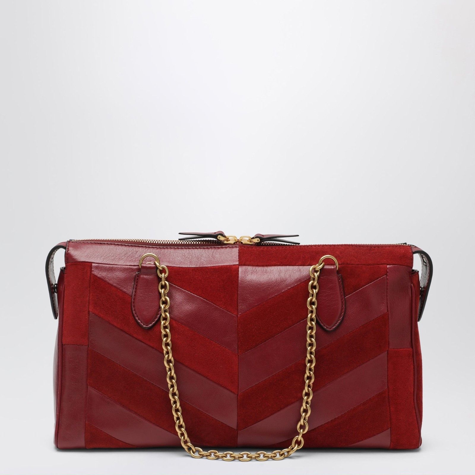 Valentino VALENTINO GARAVANI Medium Panthea Red Suede & Nappa Leather Size ONE SIZE - 3 Thumbnail