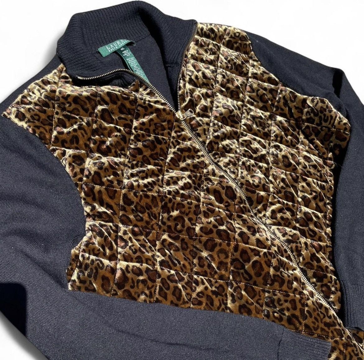 Polo Ralph Lauren Vintage Women’s Cheetah “ Ralph Lauren “ Suede Jacket Size XL / US 12-14 / IT 48-50 - 3 Thumbnail