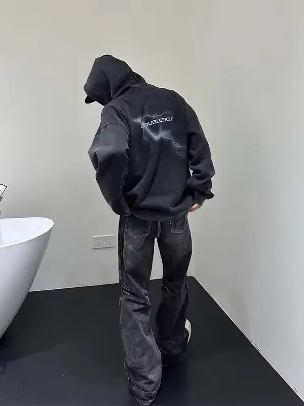 Japanese Brand Matsuoka x Endo Y2K Style BlackFlare Jeans Size US 32 / EU 48 - 5 Thumbnail
